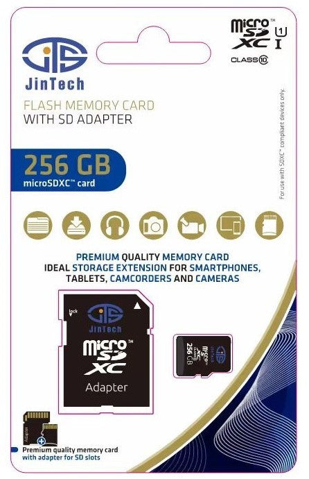 Jintech Semiconductors 256 GB Micro SD Card