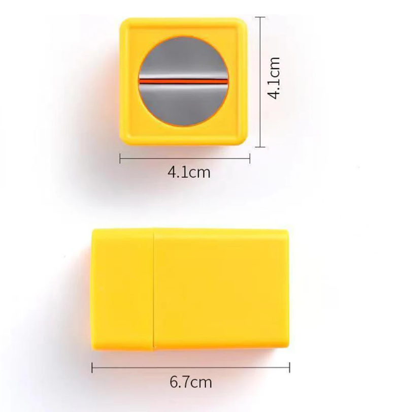 Blade Disposal Container Plastic Yellow Blade Disposal Container Storage for Safely disposing of Used Blades. Suitable for snap-Off Blades in 9mm and 18mm Sizes.