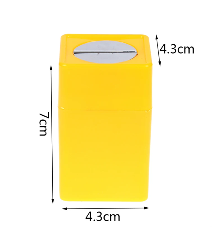 Blade Disposal Container Plastic Yellow Blade Disposal Container Storage for Safely disposing of Used Blades. Suitable for snap-Off Blades in 9mm and 18mm Sizes.